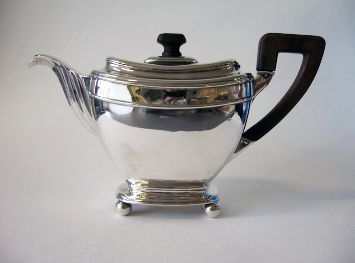 Antique silver coffee pot