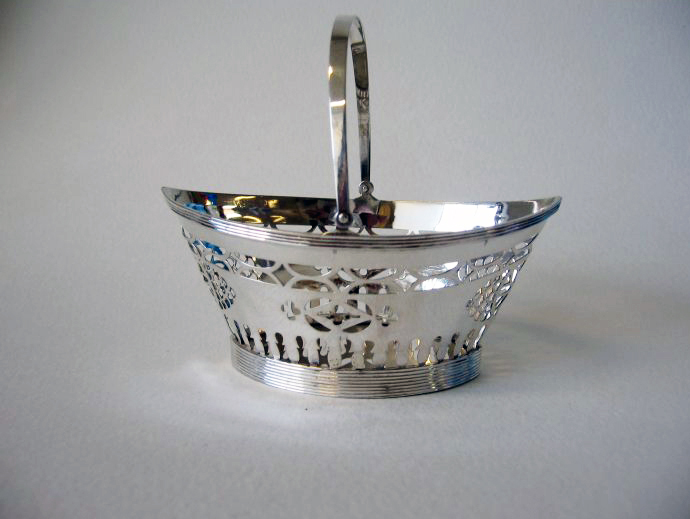 Antique silver basket
