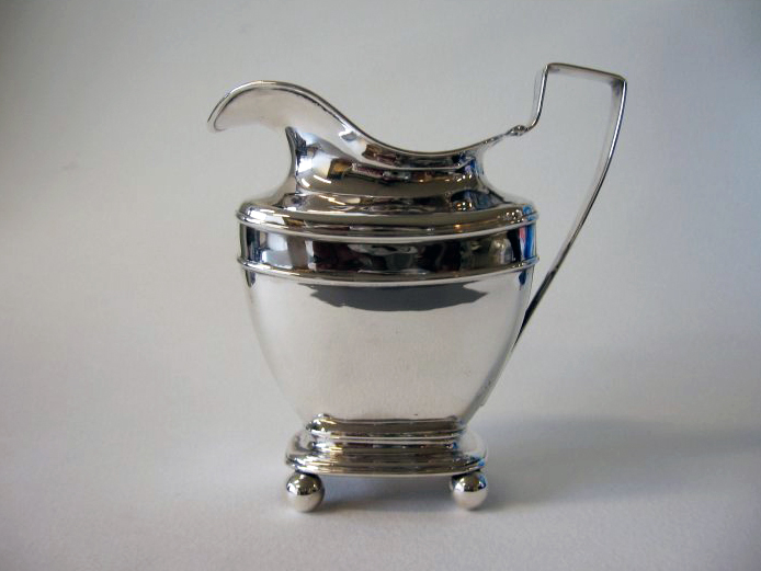 Antique silver milk jug