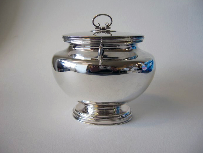 Antique silver pot