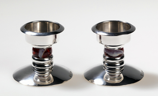 Silver candlesticks