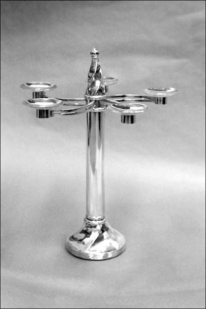 Silver candlestick
