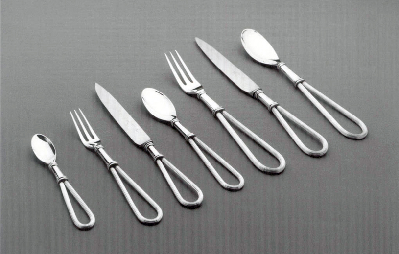 Prize winning silver cutlery set