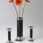 Vase and candlesticks